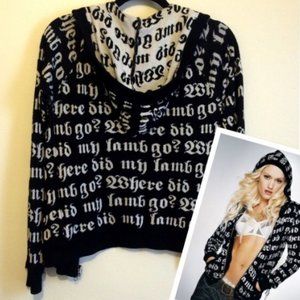 L.A.M.B Where Did My Lamb Go? Cashmere hoodie XS